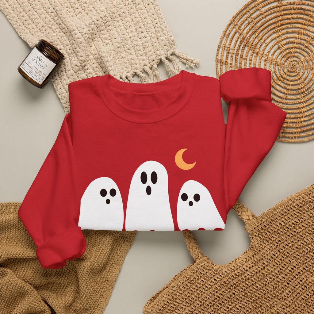 Halloqueen Sweatshirt — Cute Ghost Halloween Crewneck