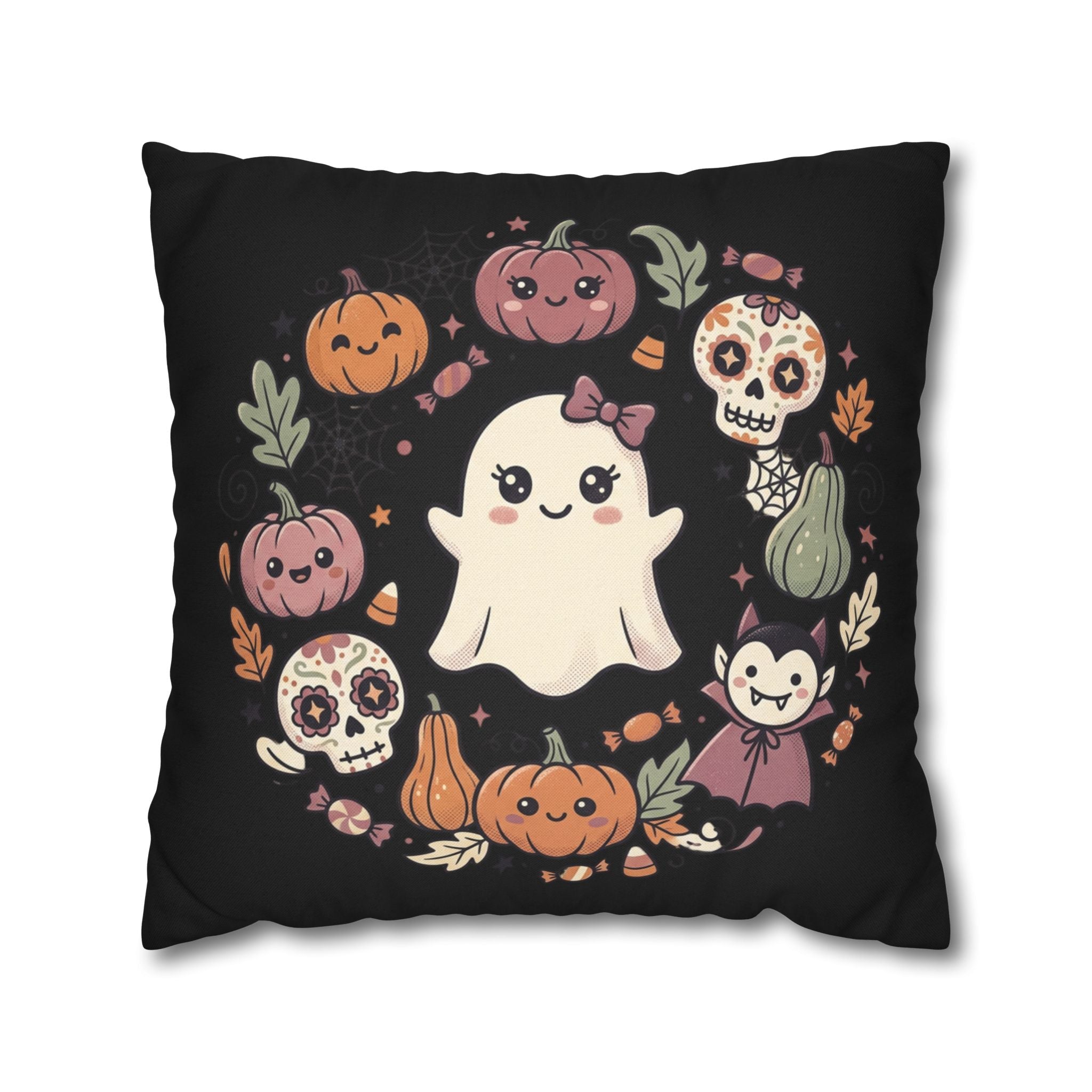 Spun Polyester Square Pillowcase