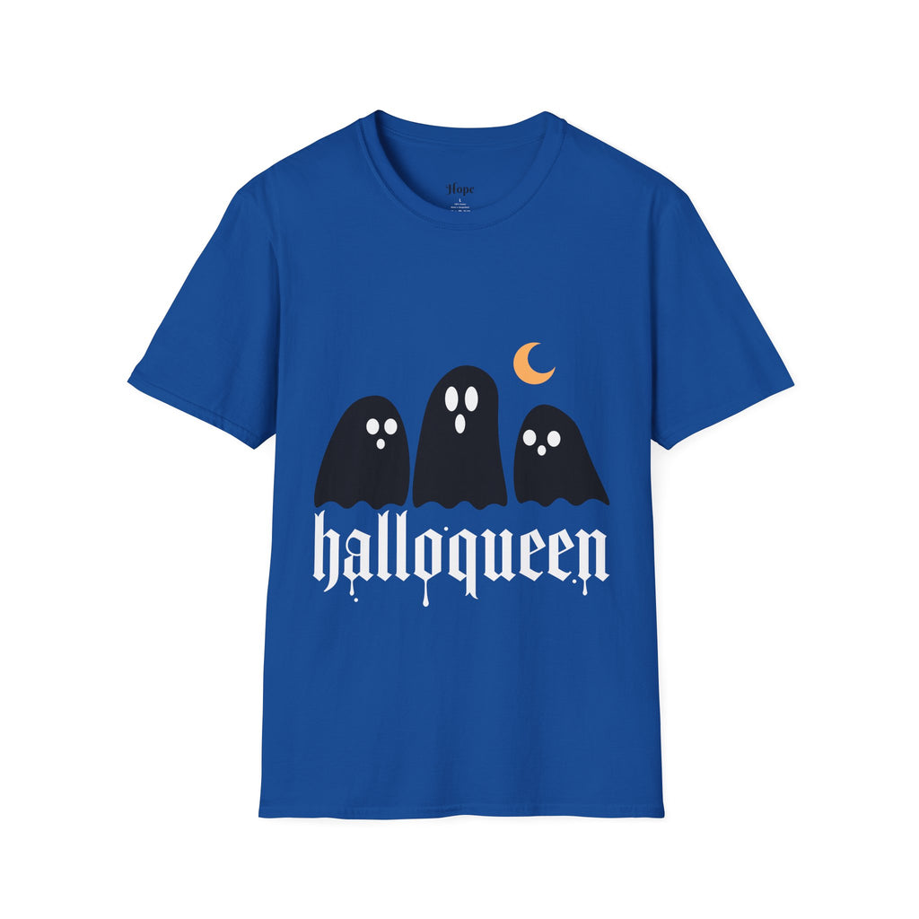 Halloween 'Galloqueen' Ghost Tee — Cute Spooky Moon Graphic T-Shirt