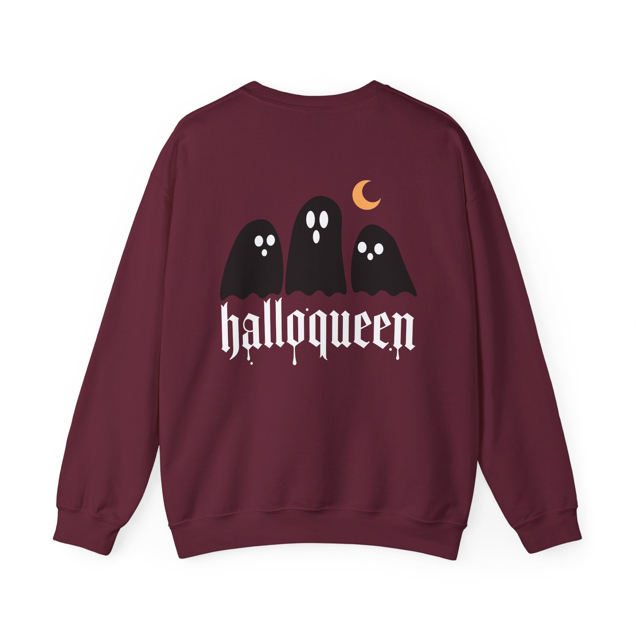 Halloqueen Sweatshirt — Cute Ghost Halloween Crewneck