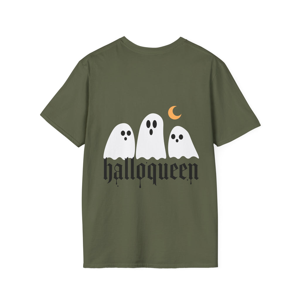 Halloween 'Galloqueen' Ghost Tee — Cute Spooky Moon Graphic T-Shirt