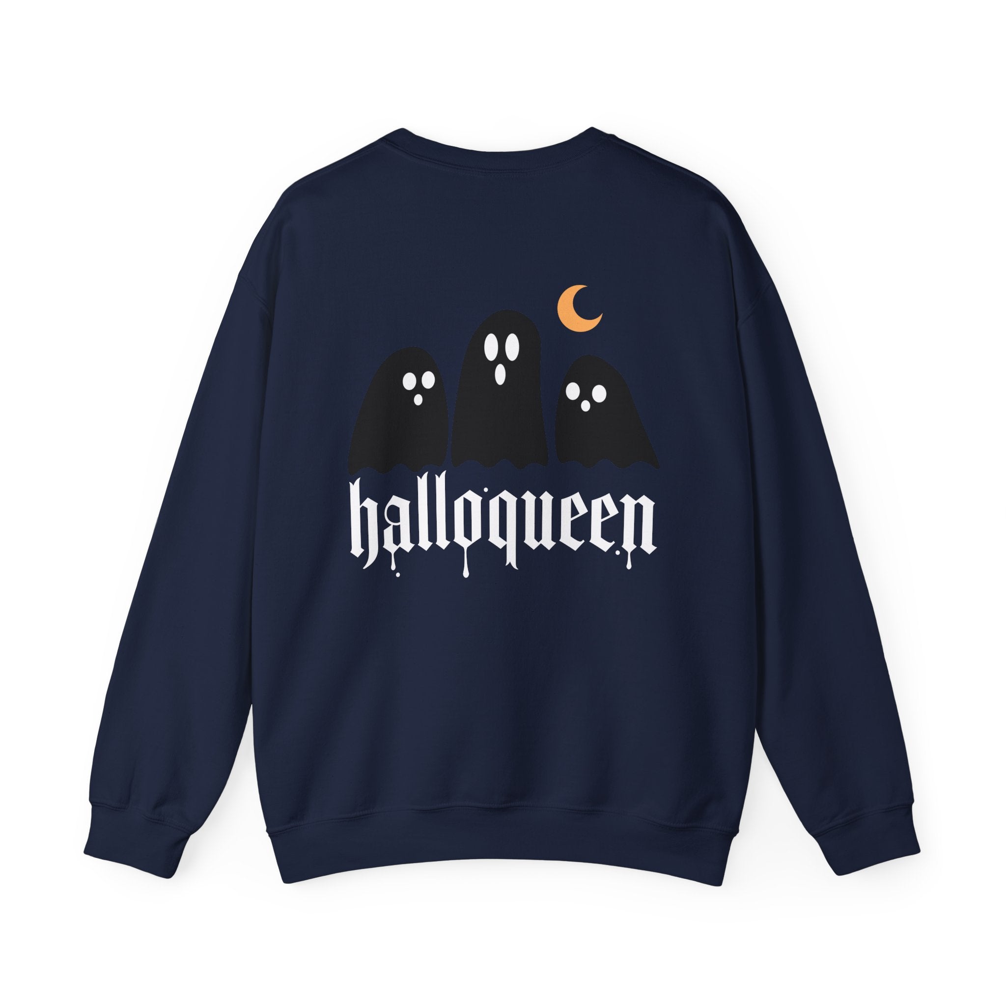 Halloqueen Sweatshirt — Cute Ghost Halloween Crewneck