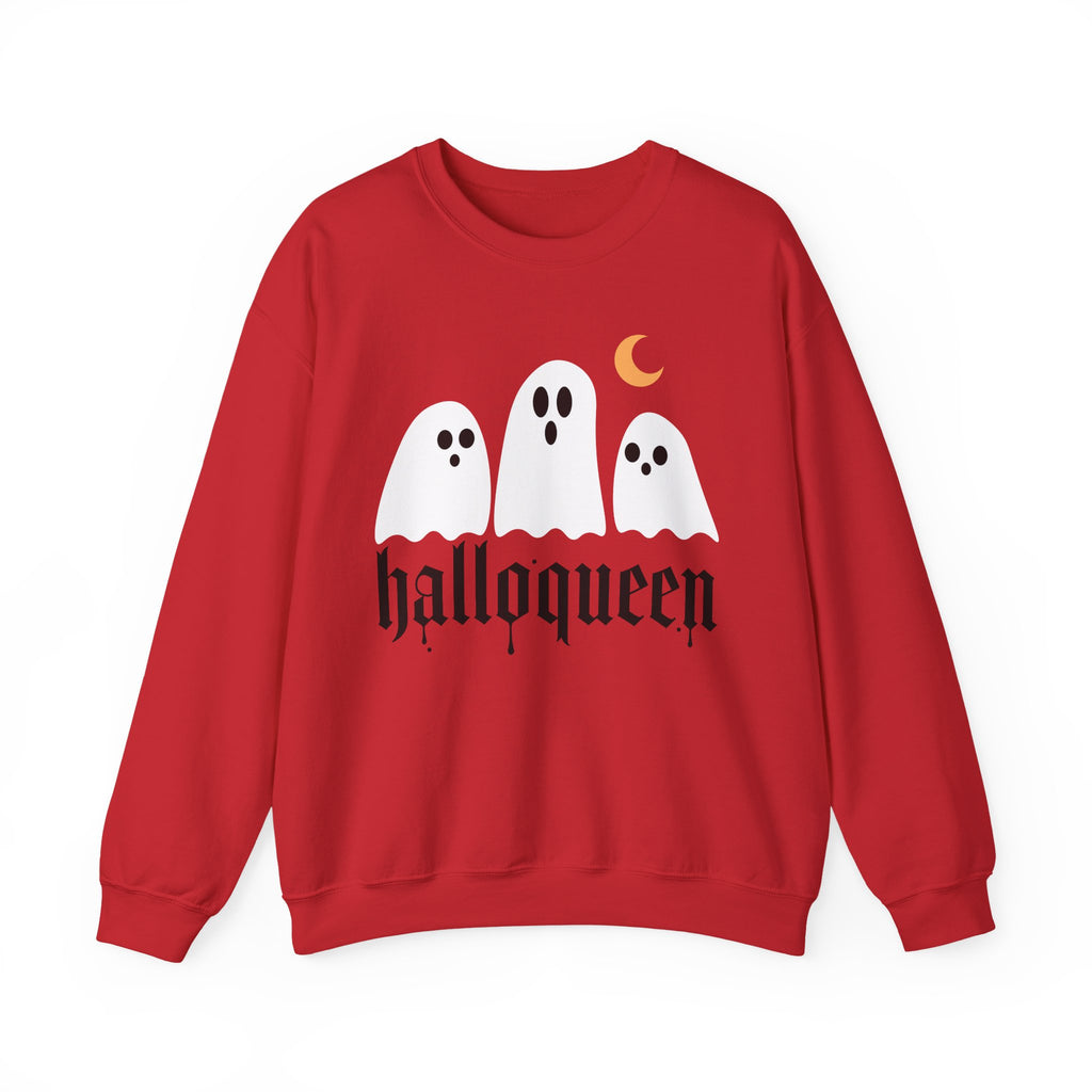 Halloqueen Sweatshirt — Cute Ghost Halloween Crewneck