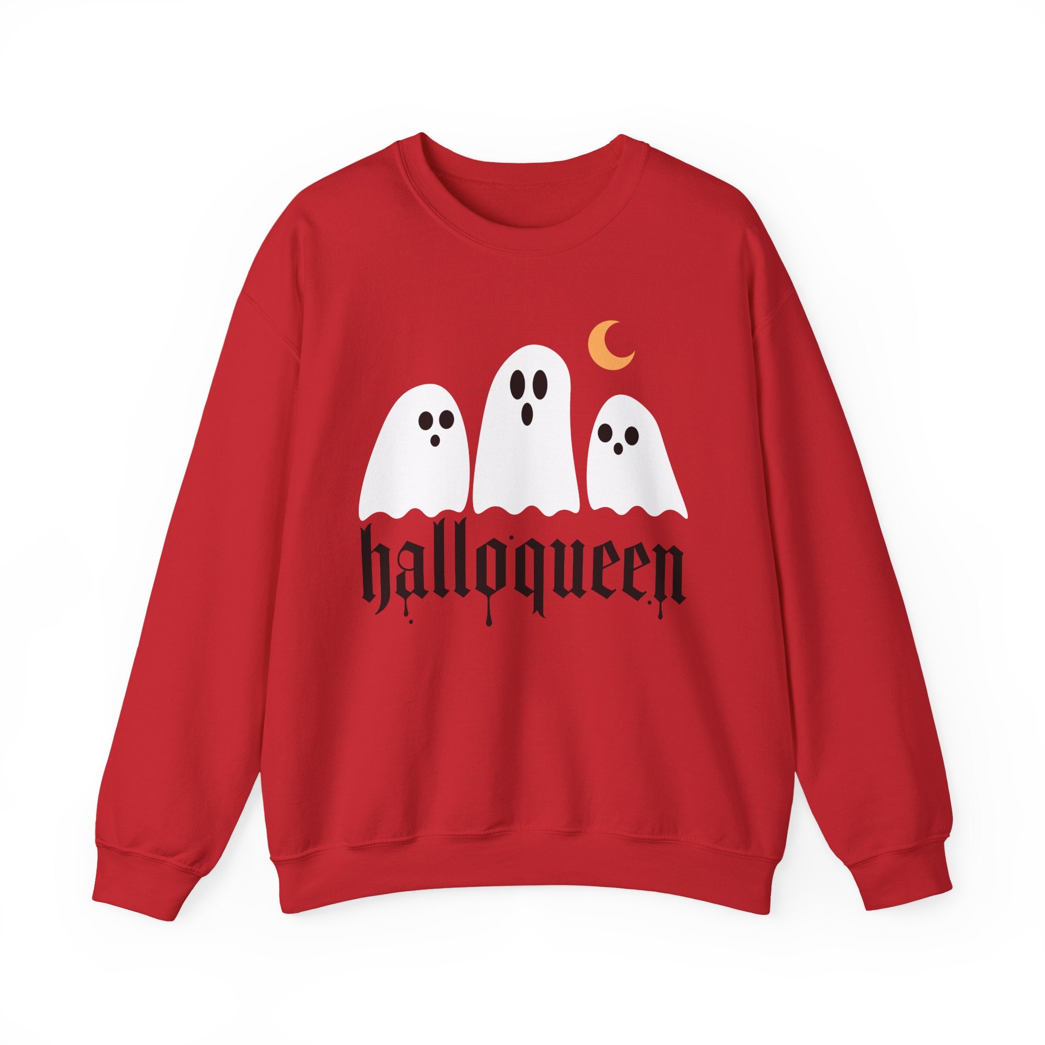 Halloqueen Sweatshirt — Cute Ghost Halloween Crewneck