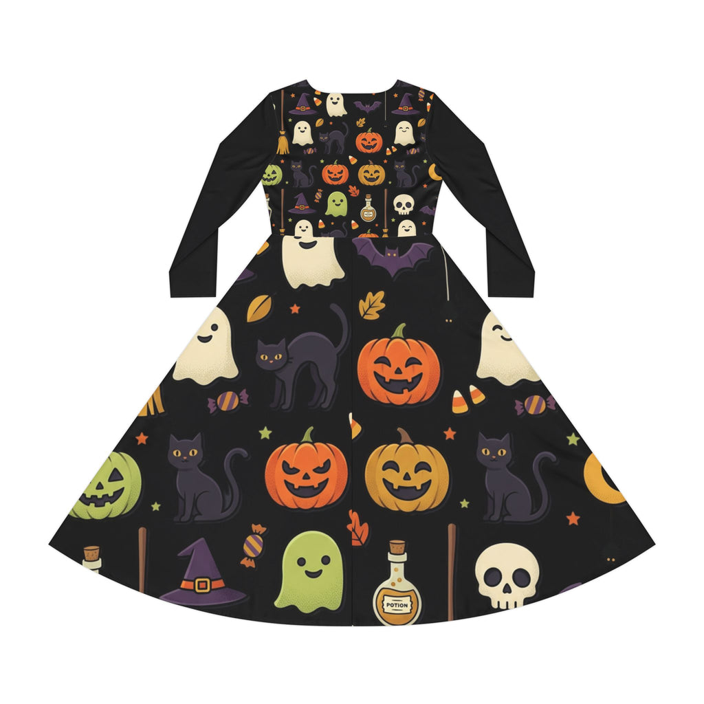 Women's Long Sleeve Dance Dress (AOP)