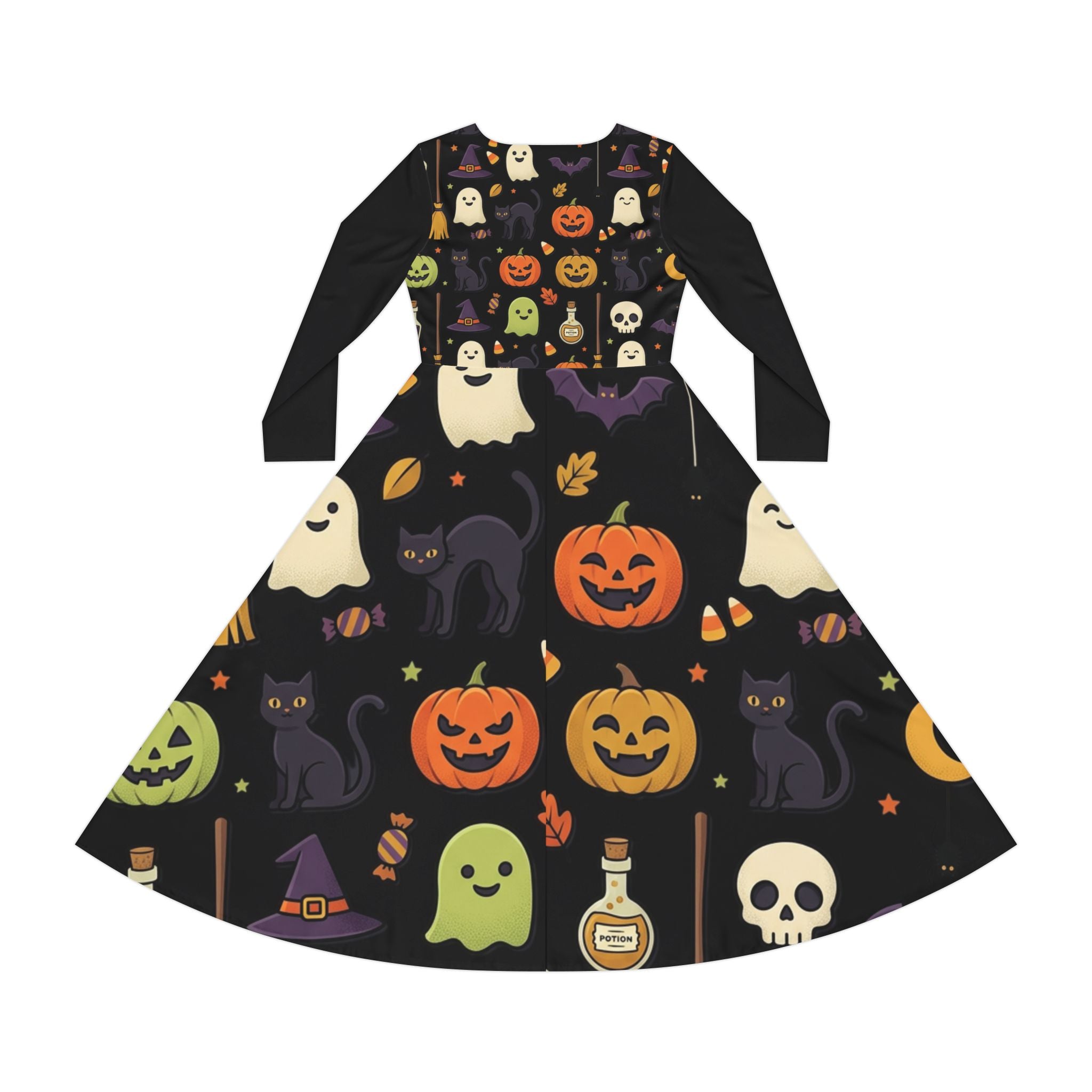 Women's Long Sleeve Dance Dress (AOP)