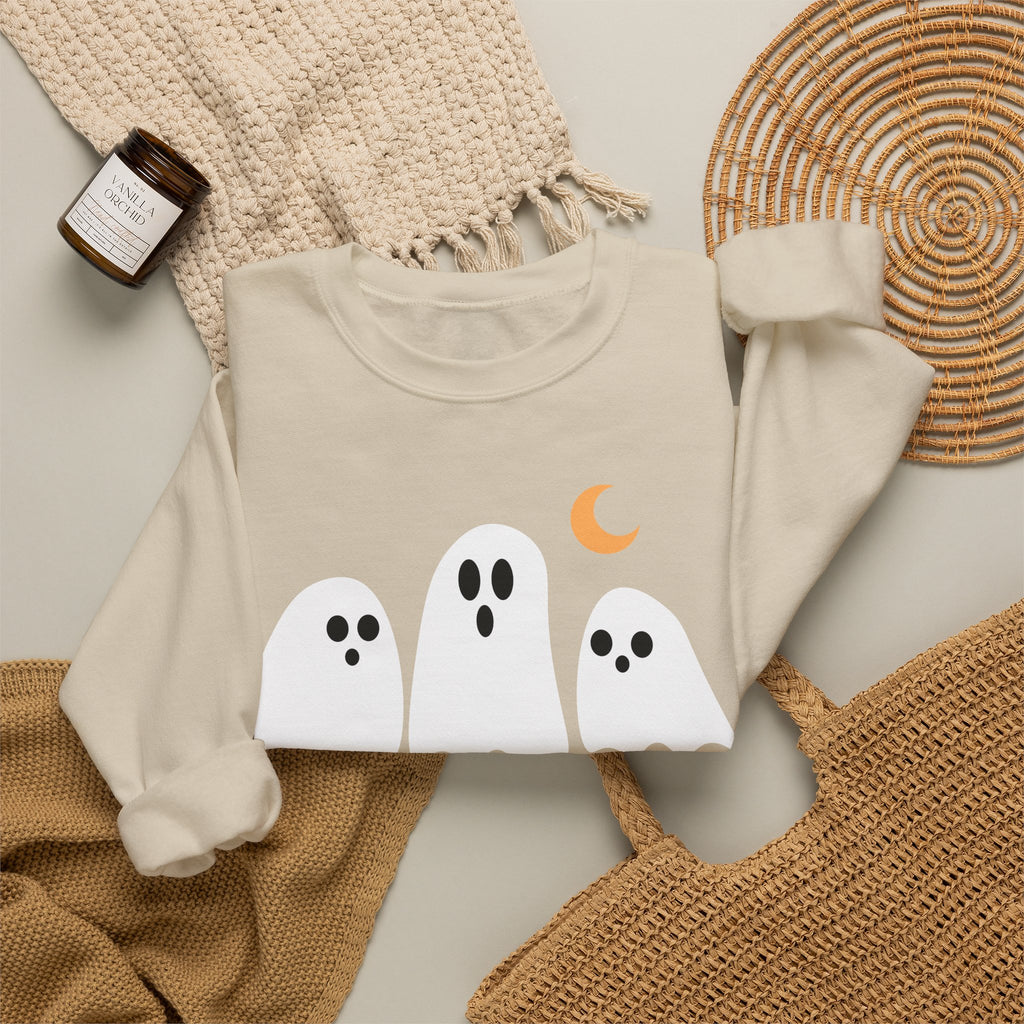 Halloqueen Sweatshirt — Cute Ghost Halloween Crewneck