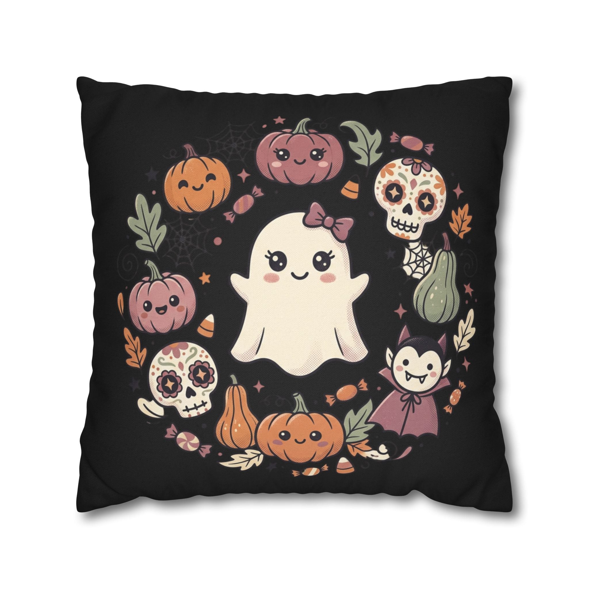 Spun Polyester Square Pillowcase