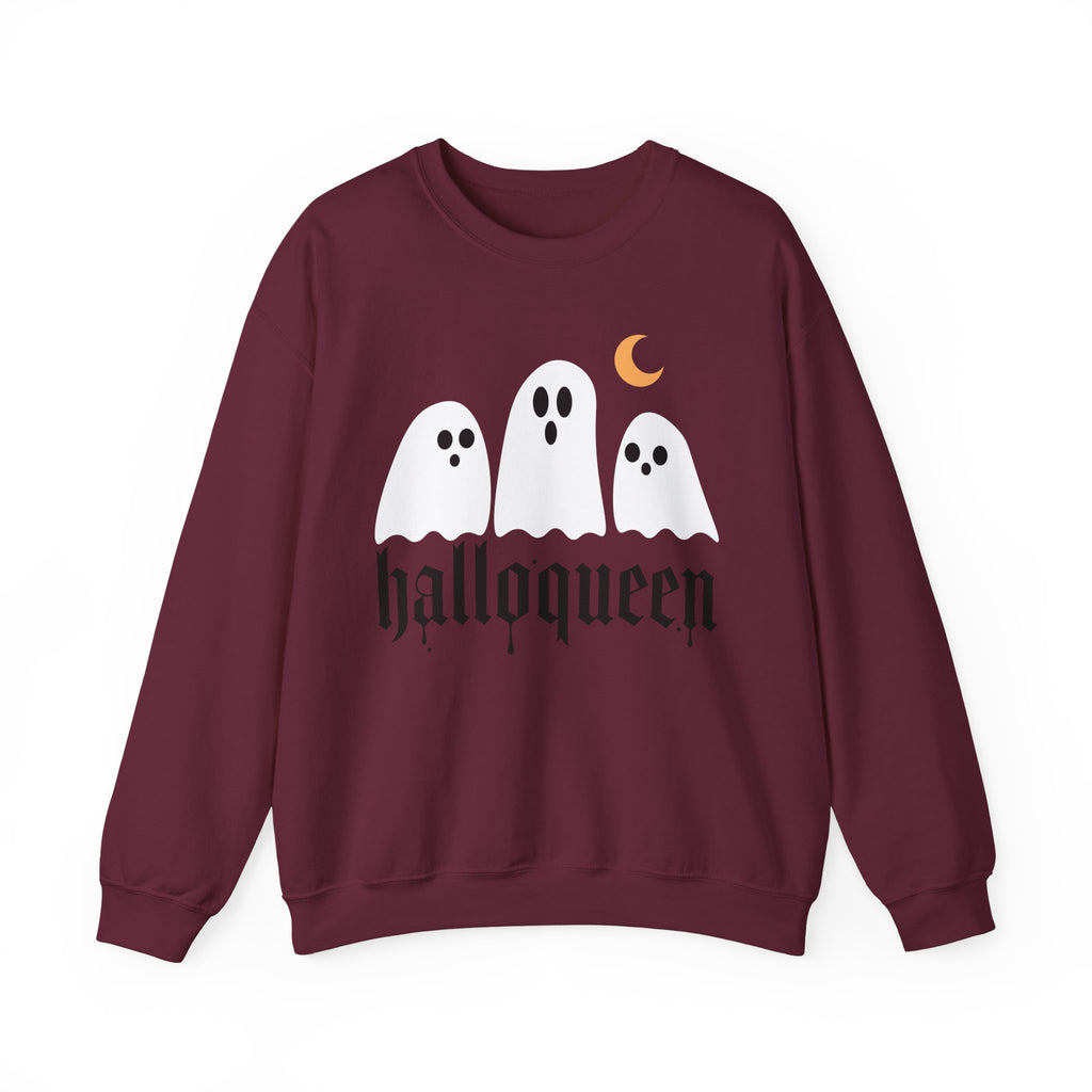Halloqueen Sweatshirt — Cute Ghost Halloween Crewneck