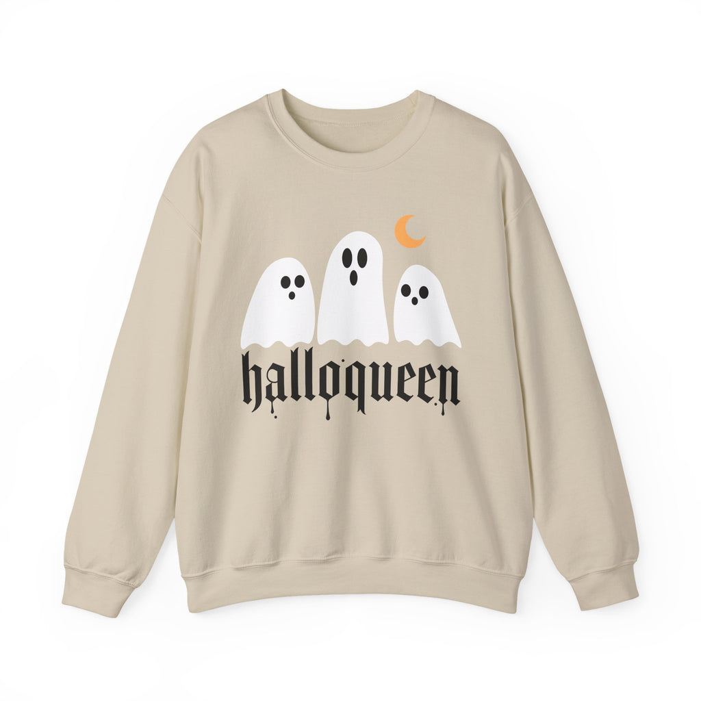 Halloqueen Sweatshirt — Cute Ghost Halloween Crewneck