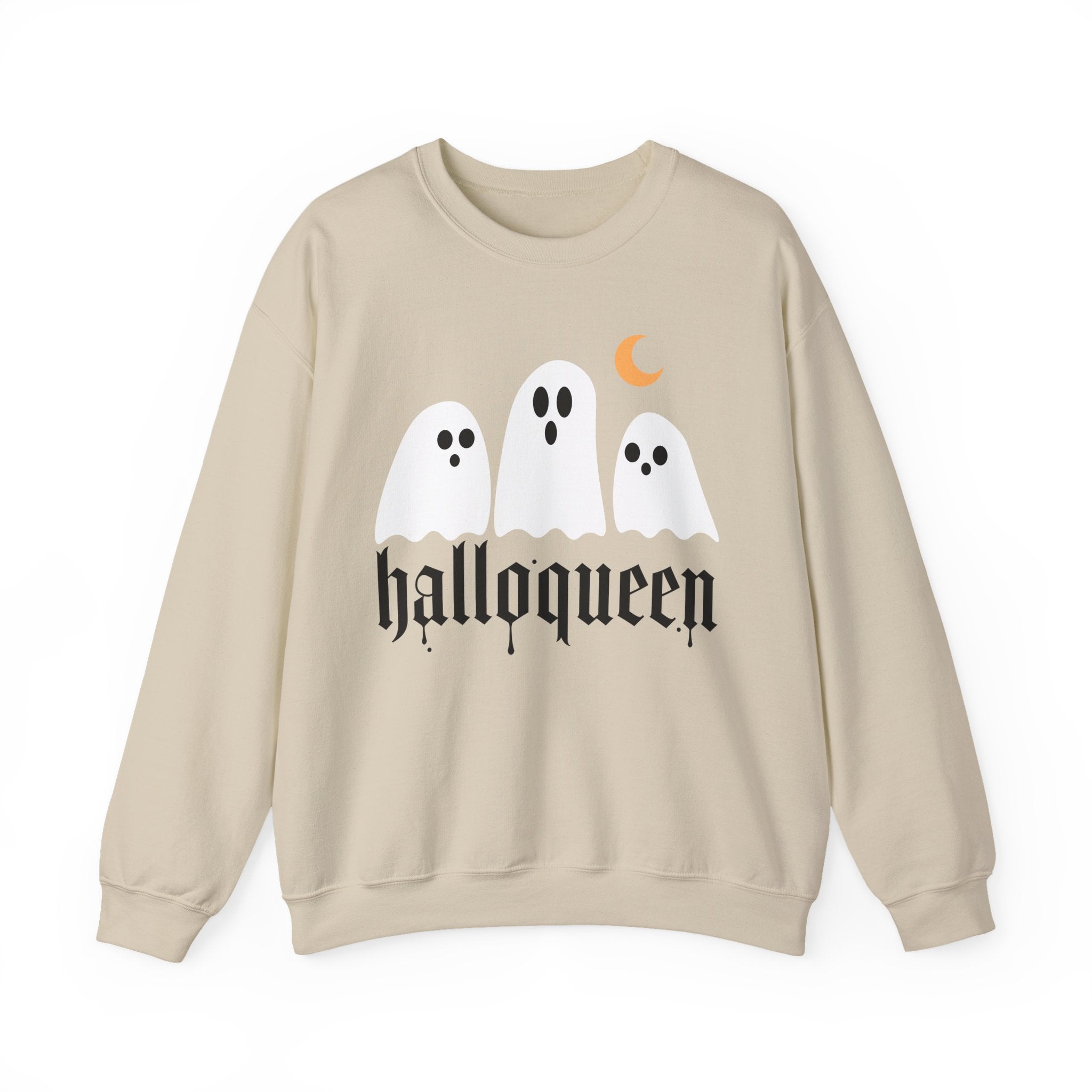 Halloqueen Sweatshirt — Cute Ghost Halloween Crewneck