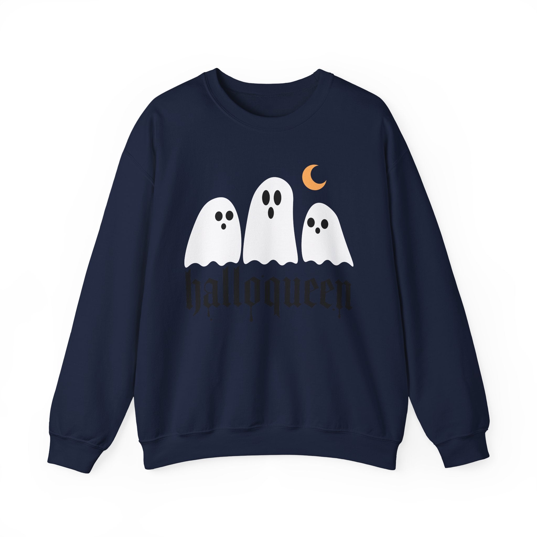 Halloqueen Sweatshirt — Cute Ghost Halloween Crewneck