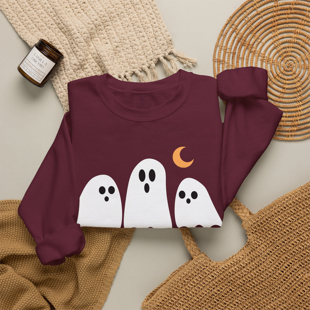 Halloqueen Sweatshirt — Cute Ghost Halloween Crewneck