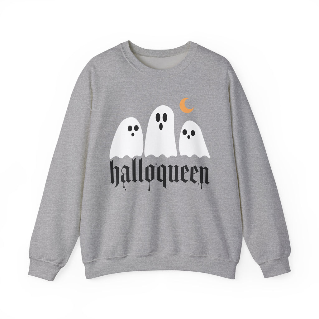 Halloqueen Sweatshirt — Cute Ghost Halloween Crewneck