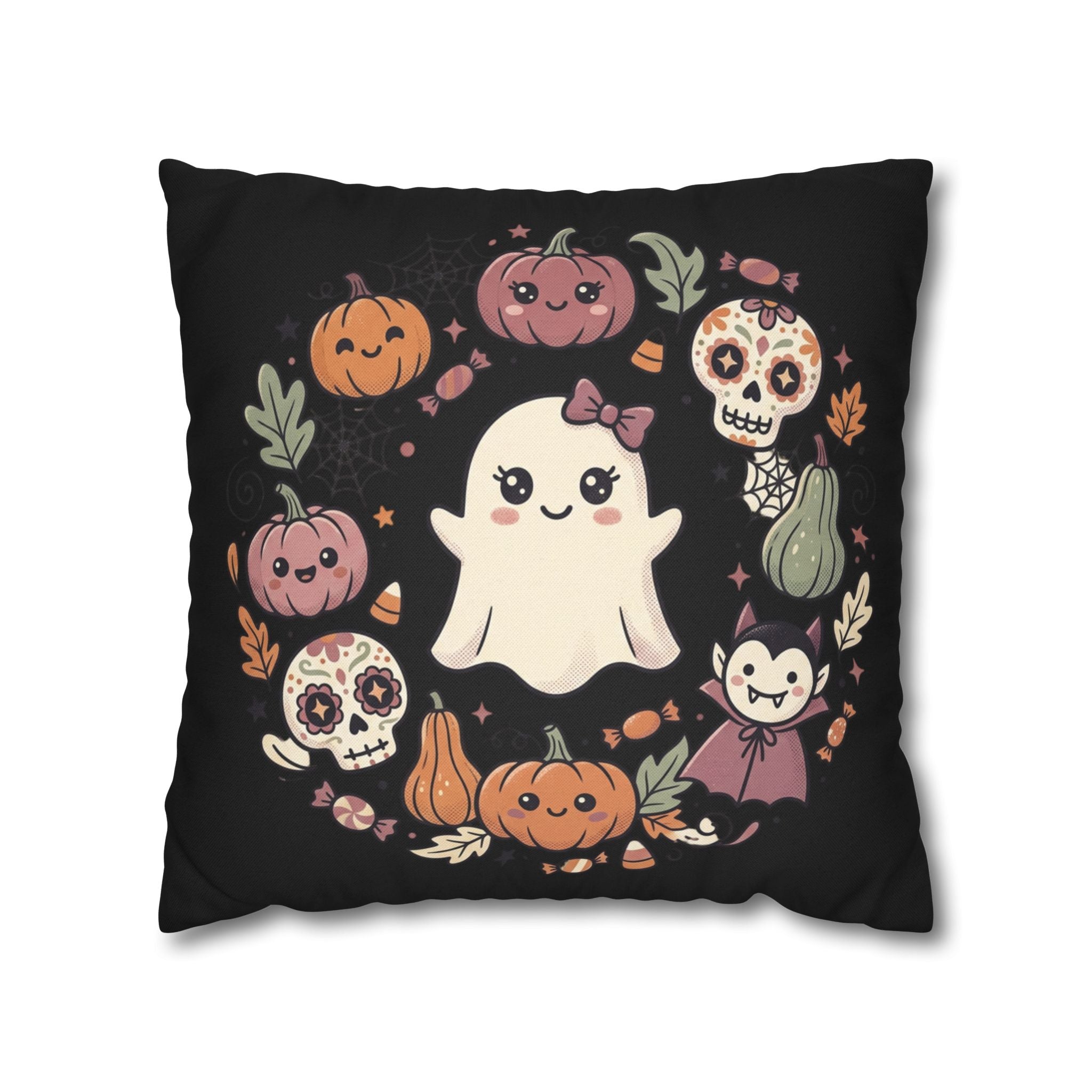 Spun Polyester Square Pillowcase