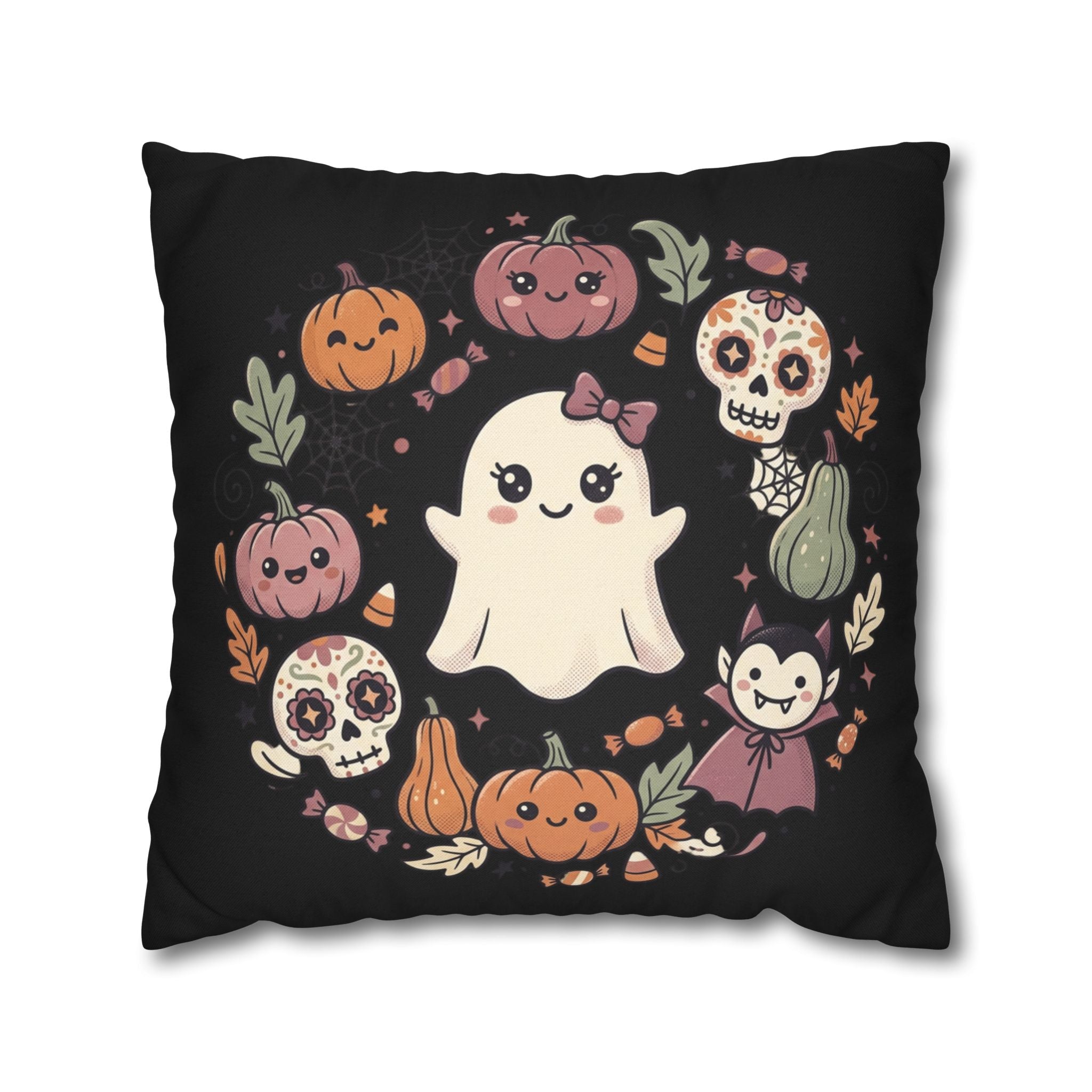 Spun Polyester Square Pillowcase