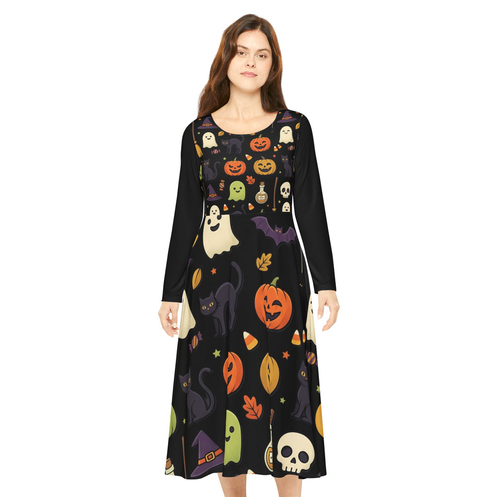 Women's Long Sleeve Dance Dress (AOP)