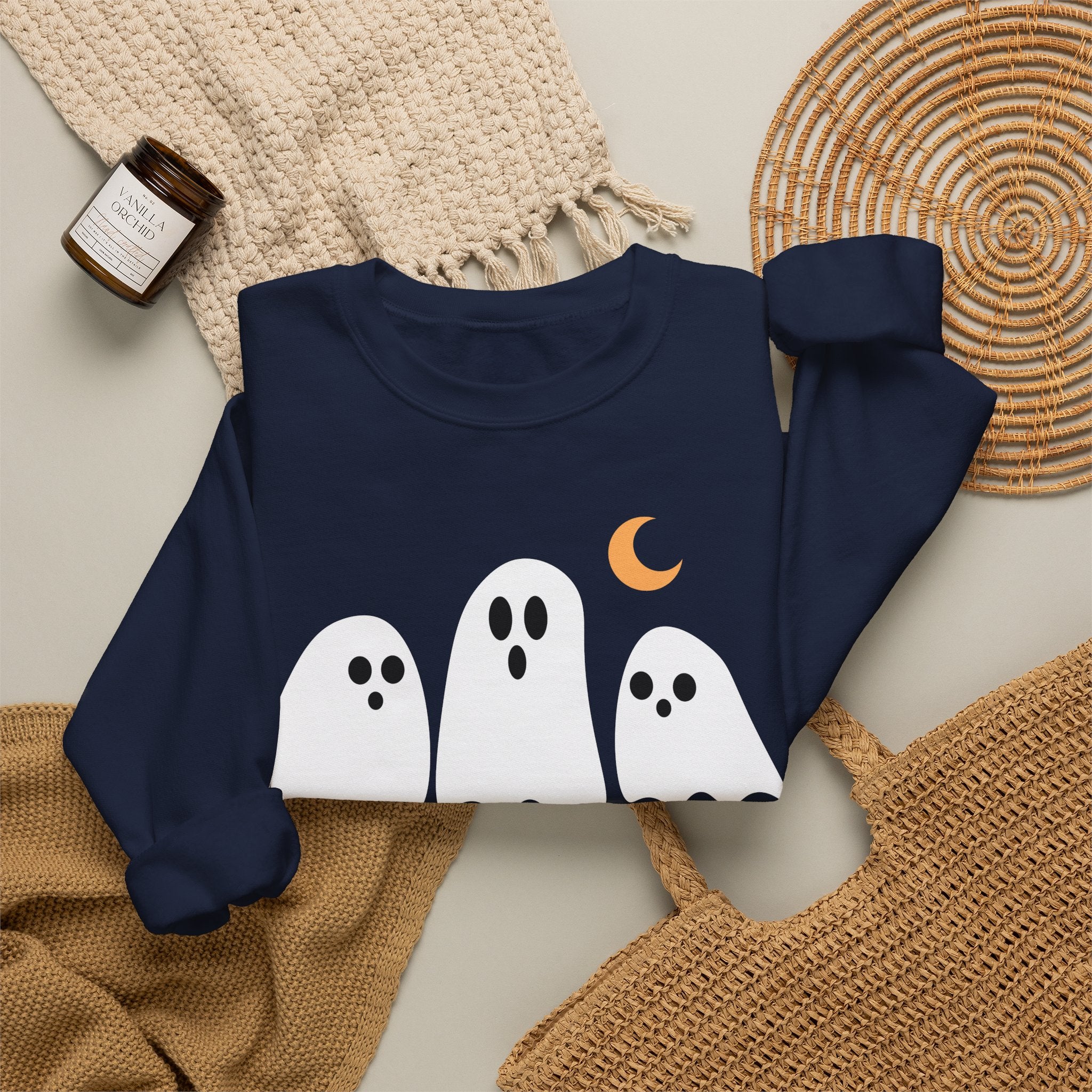 Halloqueen Sweatshirt — Cute Ghost Halloween Crewneck